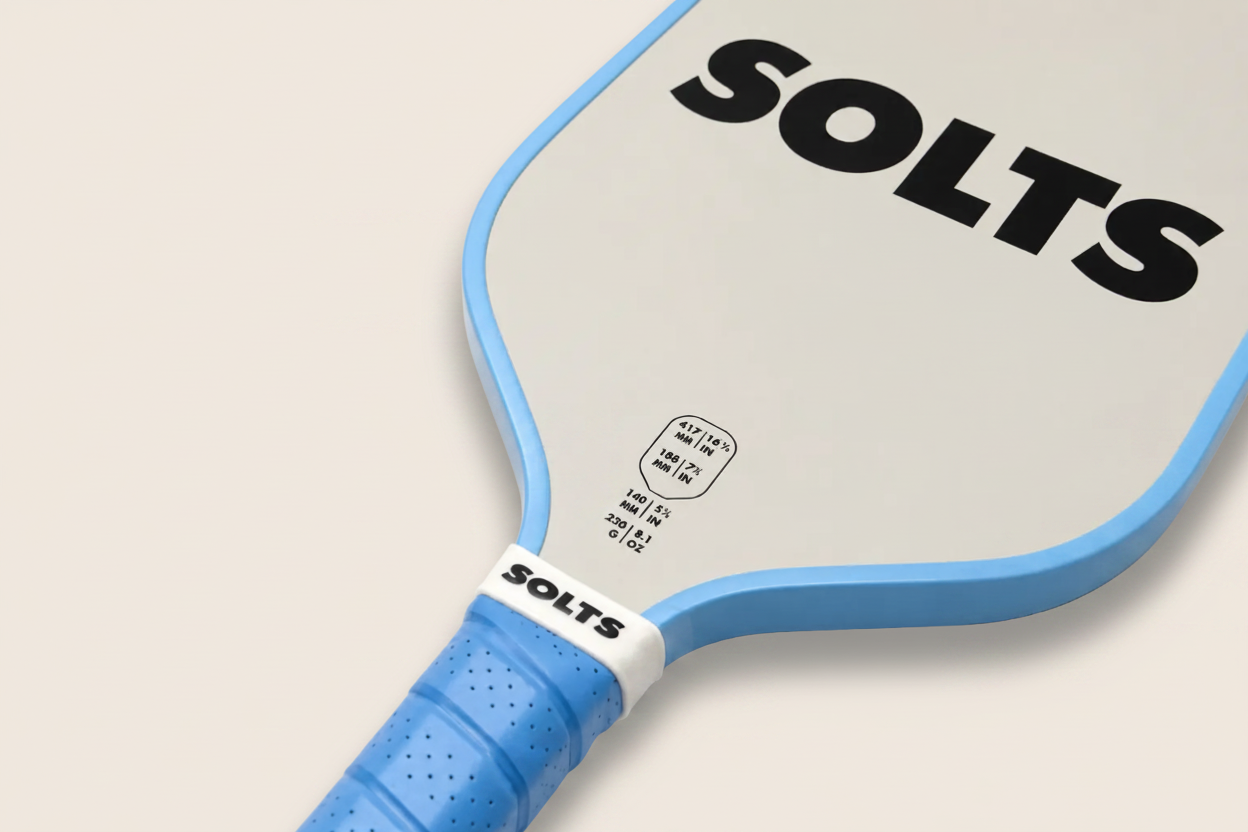 SOLTS Curve Pickleball Paddle in Blue Aura